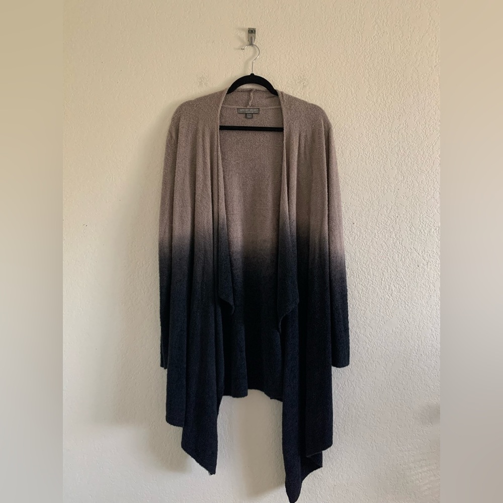 Barefoot Dreams Ombre Cardigan - Brown and Black